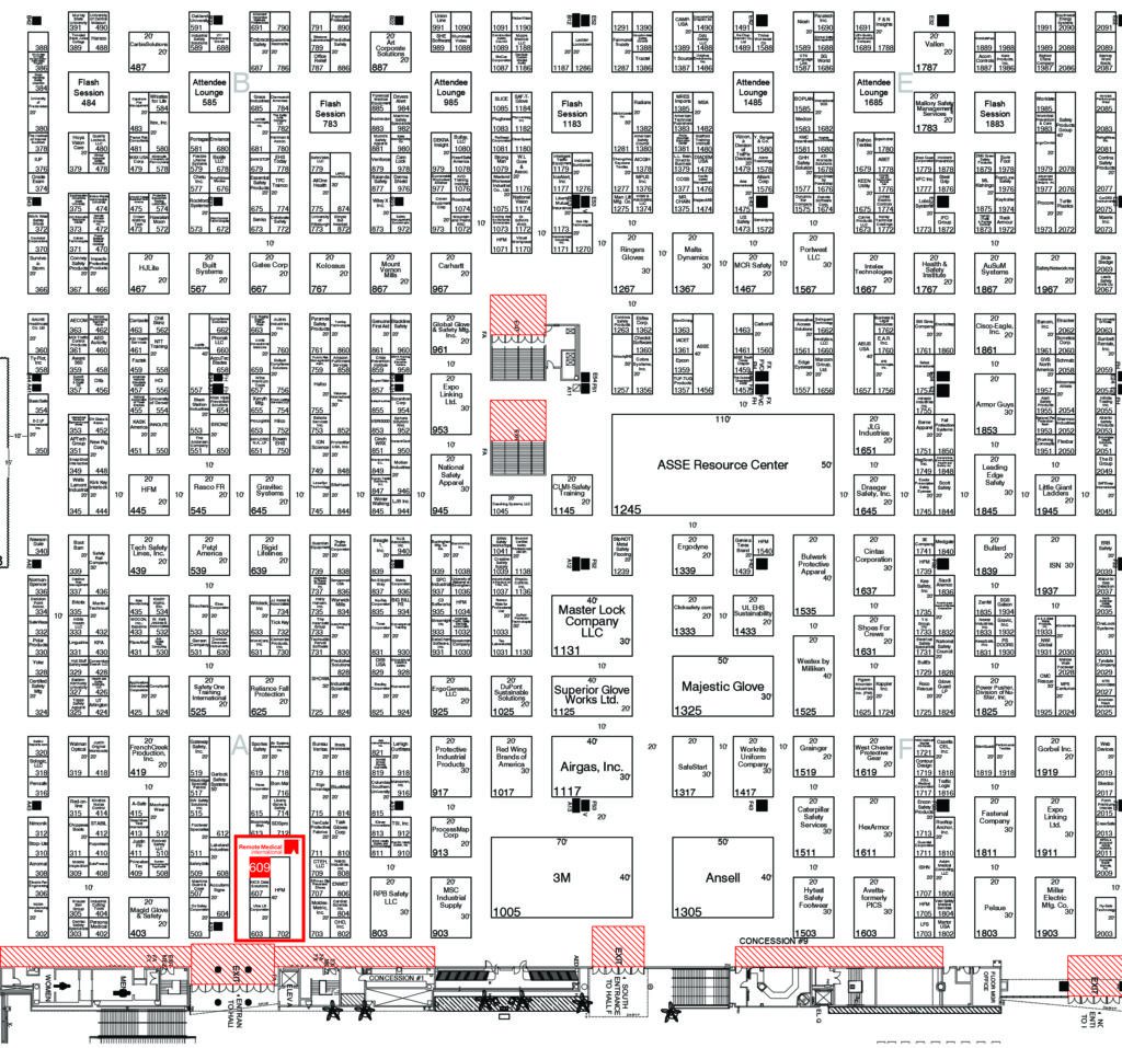 Remote Medical International ASSE Safety 2017 Floorplan