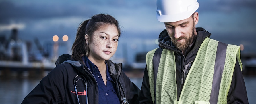 Occupational medical staffing for industrial and construction worksites