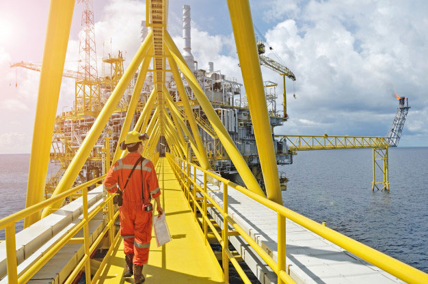 offshore oil and gas worker