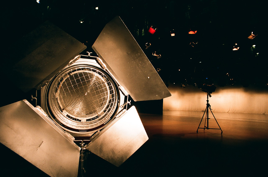 An image of a production studio light.